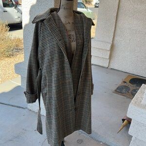 NWOT Suncoo Plaid Coat